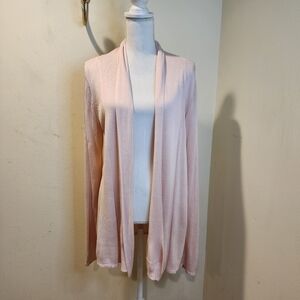 CYRUS Soft Pink Open Front Women's Cardigan Size M
